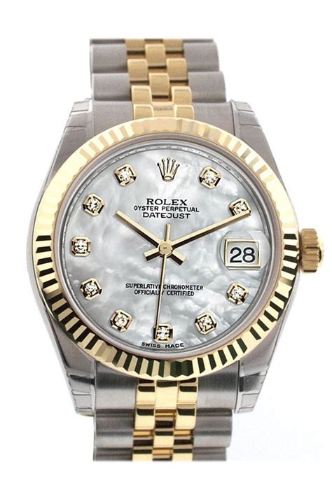 mother of pearl two tone rolex 31|rolex datejust 31 specs.